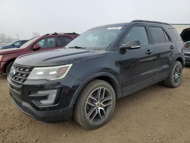 1FM5K8GTXHGA90450 - 2017 FORD EXPLORER SPORT GRAY photo 1