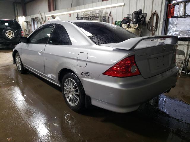 1HGEM22505L048183 - 2005 HONDA CIVIC LX SILVER photo 2