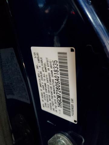 1HGCM72605A018335 - 2005 HONDA ACCORD EX BLUE photo 12