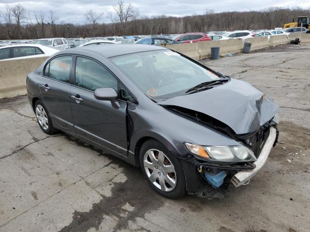 2HGFA16589H310939 - 2009 HONDA CIVIC LX GRAY photo 4