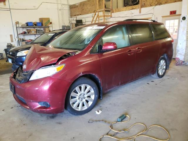 5TDJK3DC4ES075874 - 2014 TOYOTA SIENNA LE MAROON photo 1