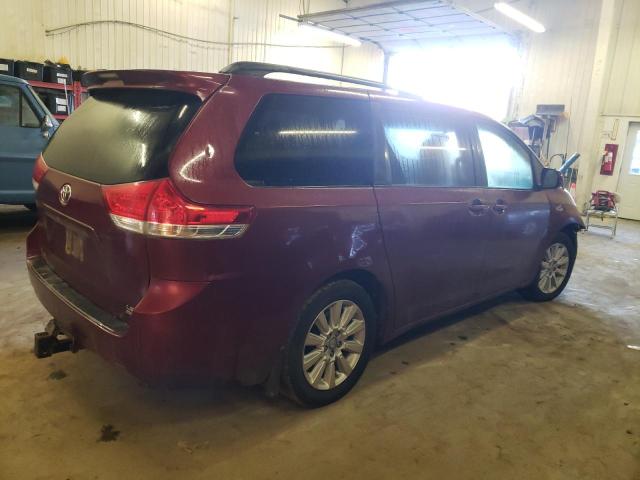 5TDJK3DC4ES075874 - 2014 TOYOTA SIENNA LE MAROON photo 3