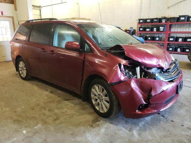 5TDJK3DC4ES075874 - 2014 TOYOTA SIENNA LE MAROON photo 4