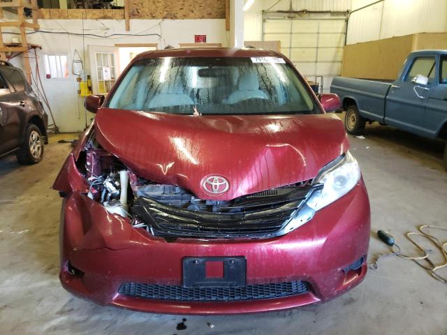 5TDJK3DC4ES075874 - 2014 TOYOTA SIENNA LE MAROON photo 5