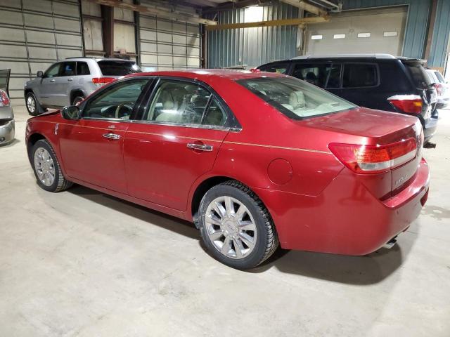 3LNHL2GC6CR822288 - 2012 LINCOLN MKZ RED photo 2