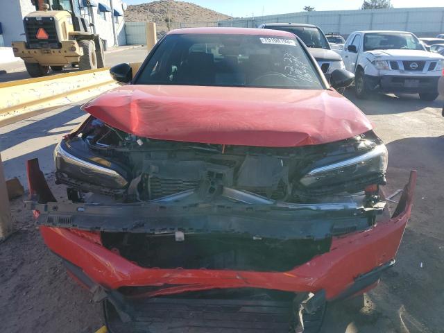 2HGFE2F51NH547437 - 2022 HONDA CIVIC SPORT RED photo 5