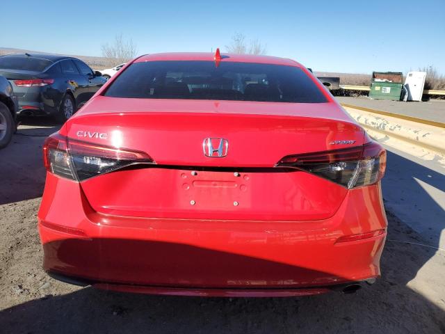 2HGFE2F51NH547437 - 2022 HONDA CIVIC SPORT RED photo 6