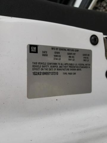 1G2AS18H897137310 - 2009 PONTIAC G5 Beyaz fotoğraf 14