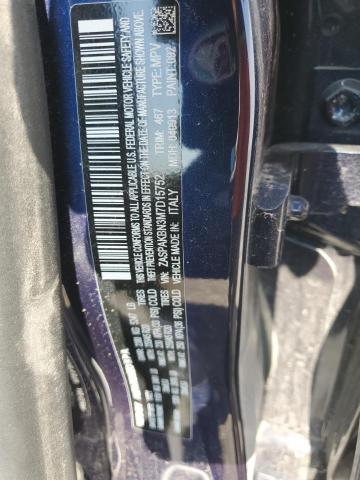 ZASPAKBN3M7D15752 - 2021 ALFA ROMEO STELVIO TI BLUE photo 13