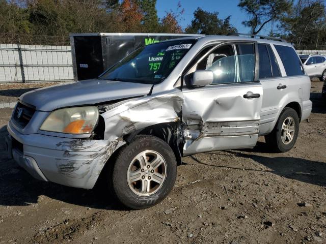 2HKYF18503H509665 - 2003 HONDA PILOT EXL GRAY photo 1