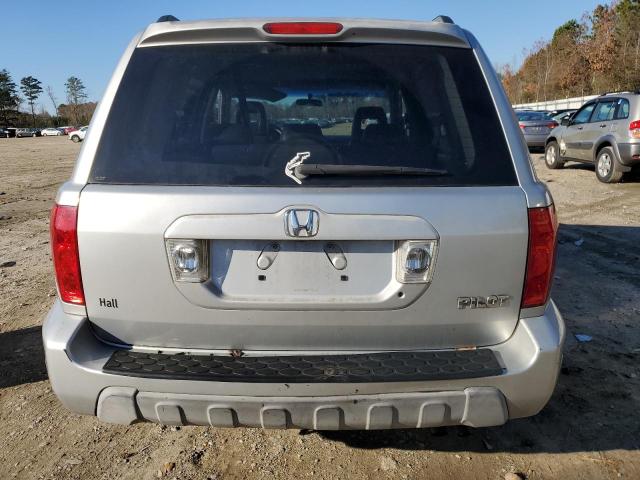 2HKYF18503H509665 - 2003 HONDA PILOT EXL GRAY photo 6