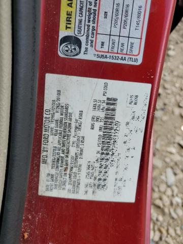 3FAHP07Z98R192507 - 2008 FORD FUSION SE RED photo 13