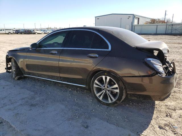 WDDWF4JB4JR404499 - 2018 MERCEDES-BENZ C 300 BROWN photo 2