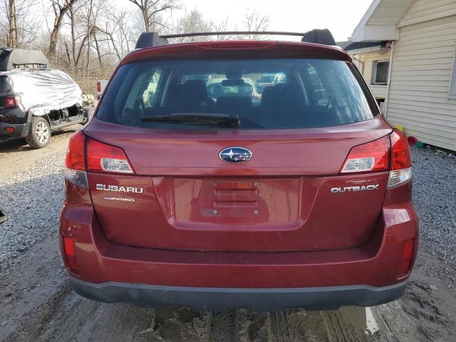 4S4BRCAC0D3243574 - 2013 SUBARU OUTBACK 2.5I BURGUNDY photo 6