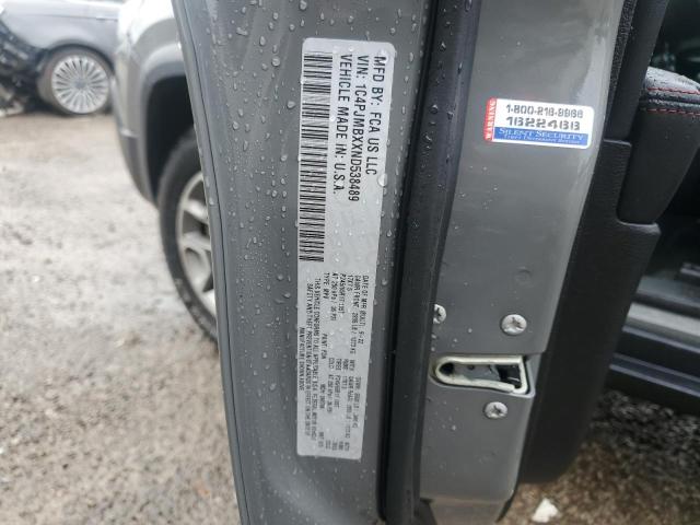 1C4PJMBXXND538489 - 2022 JEEP CHEROKEE TRAILHAWK GRAY photo 13