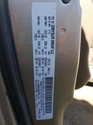 2A4RR8DG4BR797942 - 2011 CHRYSLER TOWN & COU TOURING L GOLD photo 12