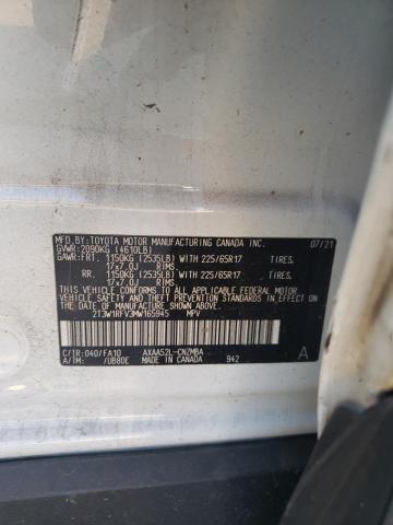 2T3W1RFV3MW165945 - 2021 TOYOTA RAV4 XLE WHITE photo 12