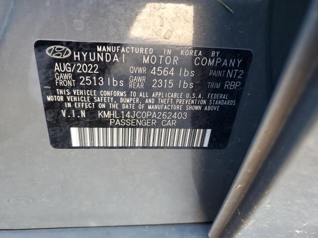 KMHL14JC0PA262403 - 2023 HYUNDAI SONATA N LINE GRAY photo 13