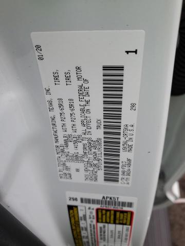 5TFUY5F11LX918858 - 2020 TOYOTA TUNDRA DOUBLE CAB SR/SR5 WHITE photo 12