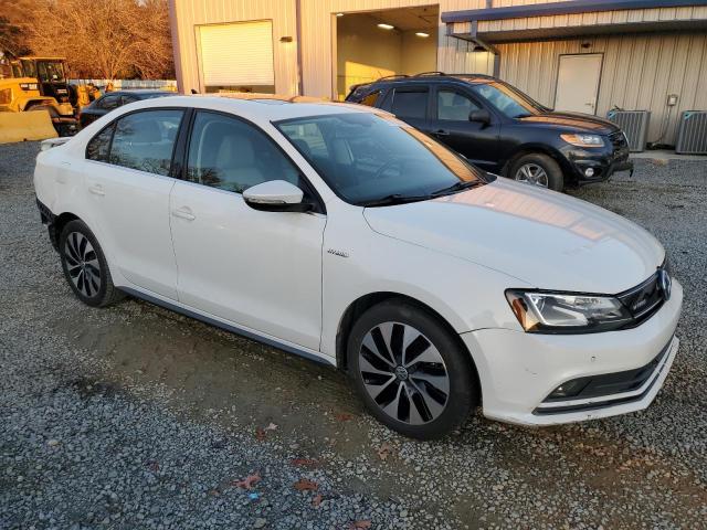 3VW637AJ4FM401832 - 2015 VOLKSWAGEN JETTA HYBRID WHITE photo 4