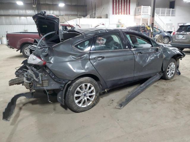 3FA6P0G72GR332935 - 2016 FORD FUSION S GRAY photo 3