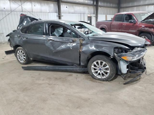 3FA6P0G72GR332935 - 2016 FORD FUSION S GRAY photo 4