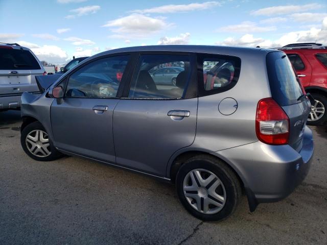 JHMGD37477S065633 - 2007 HONDA FIT GRAY photo 2