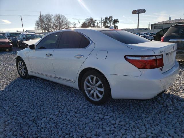 JTHBL46F885074301 - 2008 LEXUS LS 460 WHITE photo 2