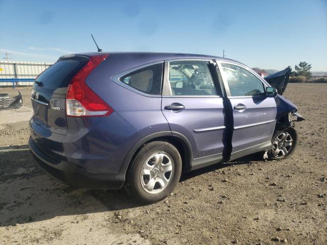 2HKRM4H36EH635249 - 2014 HONDA CR-V LX BLUE photo 3