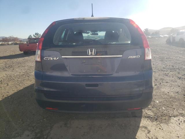 2HKRM4H36EH635249 - 2014 HONDA CR-V LX BLUE photo 6