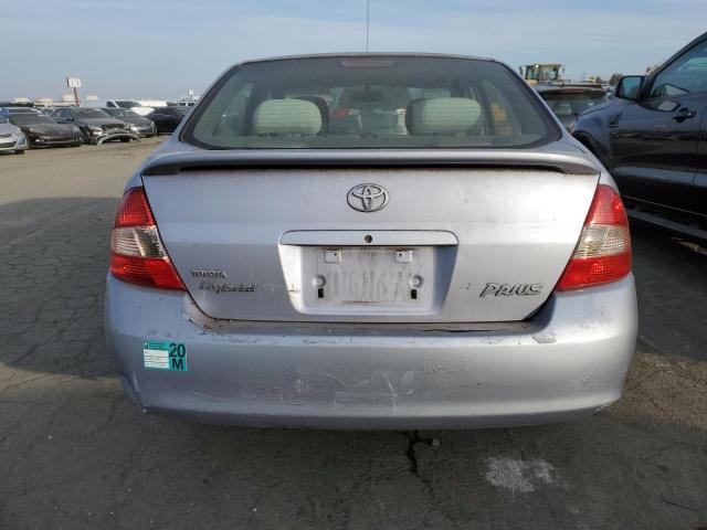 JT2BK18UX20044387 - 2002 TOYOTA PRIUS SILVER photo 6