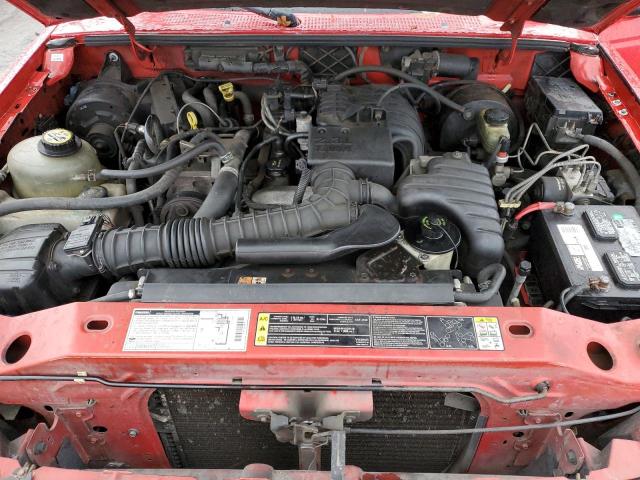 4F4YR12D32TM19869 - 2002 MAZDA B2300 RED photo 11