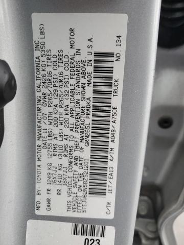 5TEJU62N58Z521201 - 2008 TOYOTA TACOMA DOUBLE CAB PRERUNNER SILVER photo 12