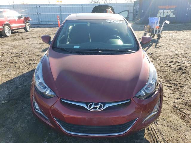 5NPDH4AE4FH588962 - 2015 HYUNDAI ELANTRA SE RED photo 5