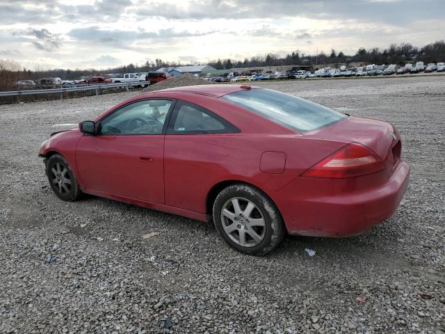 1HGCM82685A004687 - 2005 HONDA ACCORD EX RED photo 2