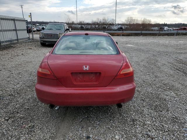 1HGCM82685A004687 - 2005 HONDA ACCORD EX RED photo 6