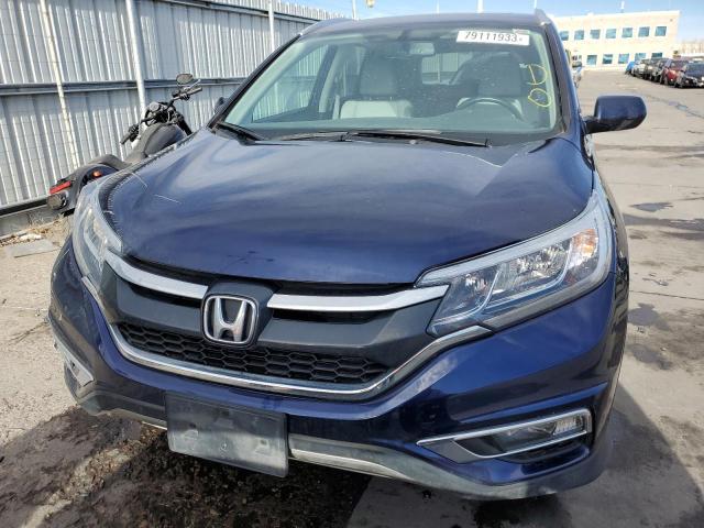 2HKRM4H74GH671690 - 2016 HONDA CR-V EXL BLUE photo 5