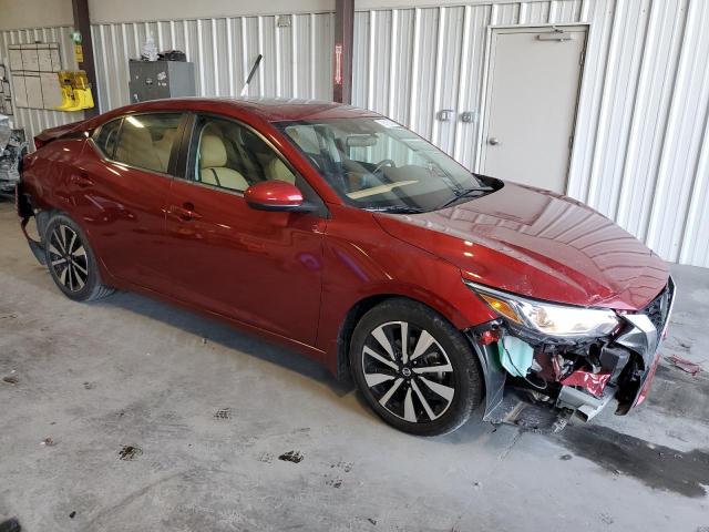 3N1AB8CV0NY218685 - 2022 NISSAN SENTRA SV RED photo 4