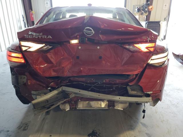 3N1AB8CV0NY218685 - 2022 NISSAN SENTRA SV RED photo 6