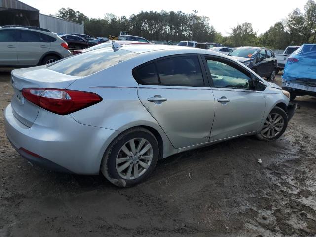 KNAFX4A61E5187952 - 2014 KIA FORTE LX SILVER photo 3