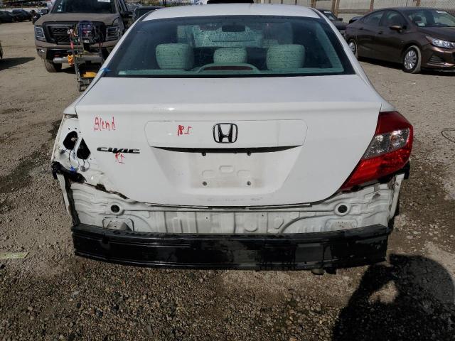 2HGFB2F5XCH556790 - 2012 HONDA CIVIC LX WHITE photo 6