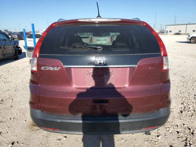 5J6RM3H78DL042610 - 2013 HONDA CR-V EXL BURGUNDY photo 6