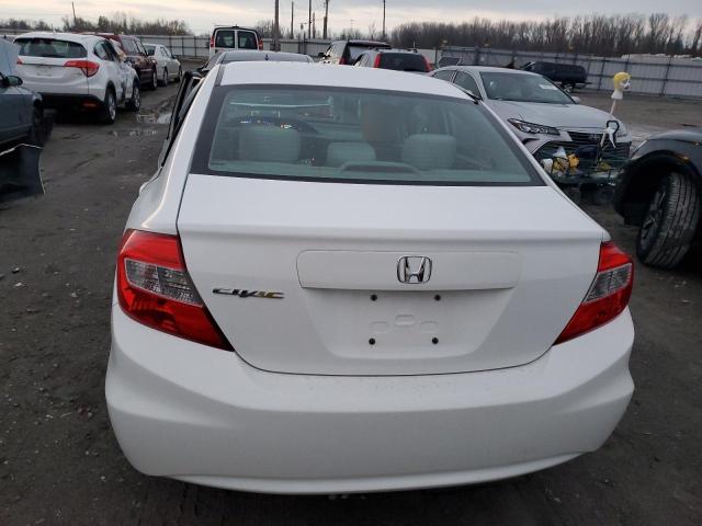 19XFB2F51CE067186 - 2012 HONDA CIVIC LX WHITE photo 6