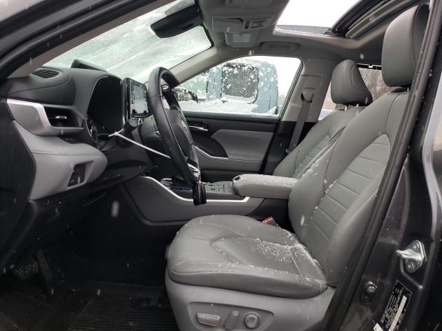 5TDGZRBH8LS006254 - 2020 TOYOTA HIGHLANDER XLE GRAY photo 7
