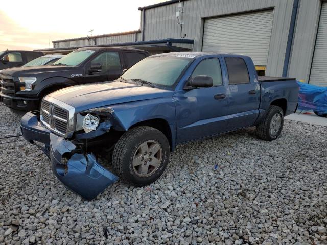 1D7HE48N46S532642 - 2006 DODGE DAKOTA QUAD SLT BLUE photo 1