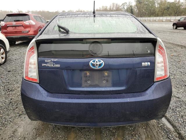 JTDKN3DU0F0408421 - 2015 TOYOTA PRIUS BLUE photo 6