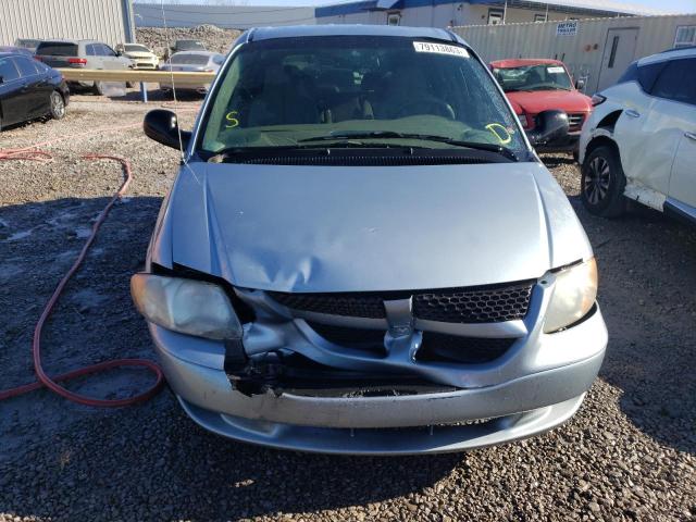 1D4GP25R93B267078 - 2003 DODGE CARAVAN SE BLUE photo 5