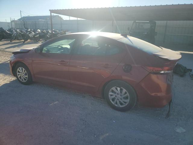 KMHD74LF1HU382849 - 2017 HYUNDAI ELANTRA SE RED photo 2