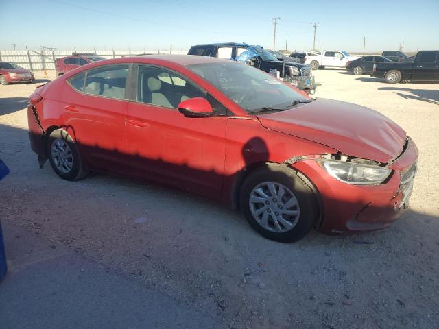 KMHD74LF1HU382849 - 2017 HYUNDAI ELANTRA SE RED photo 4