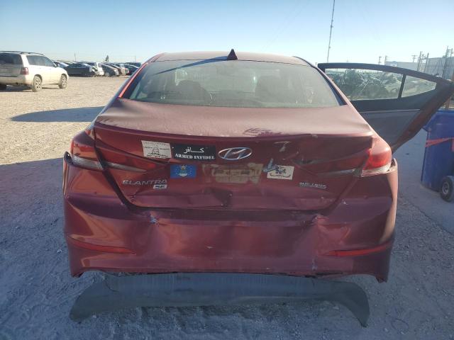 KMHD74LF1HU382849 - 2017 HYUNDAI ELANTRA SE RED photo 6